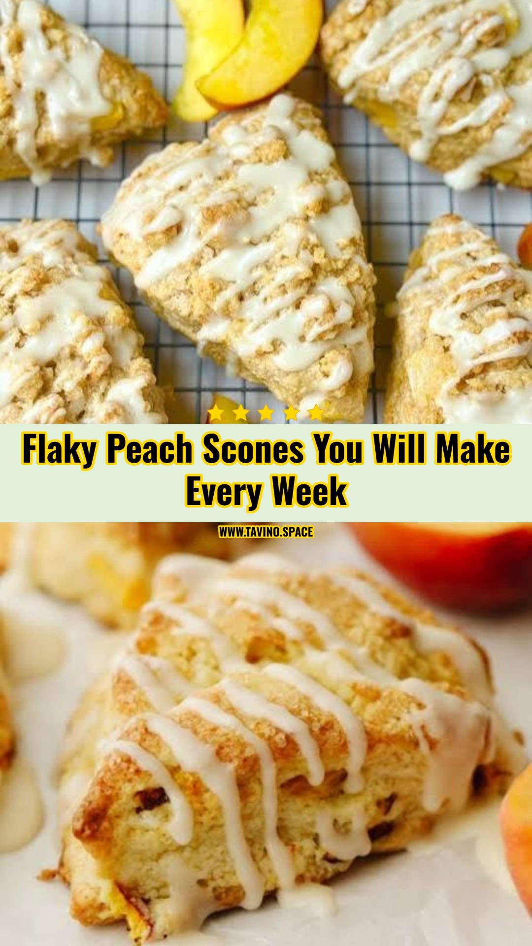 Easy Peach Scones For Your Next Brunch