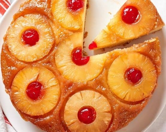 Easy pineapple upside down cake recipe anyone can make top view
