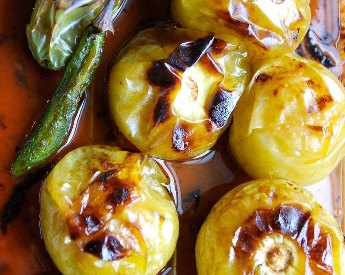 Easy Roasted Tomatillo Salsa Verde Everyone Loves top view