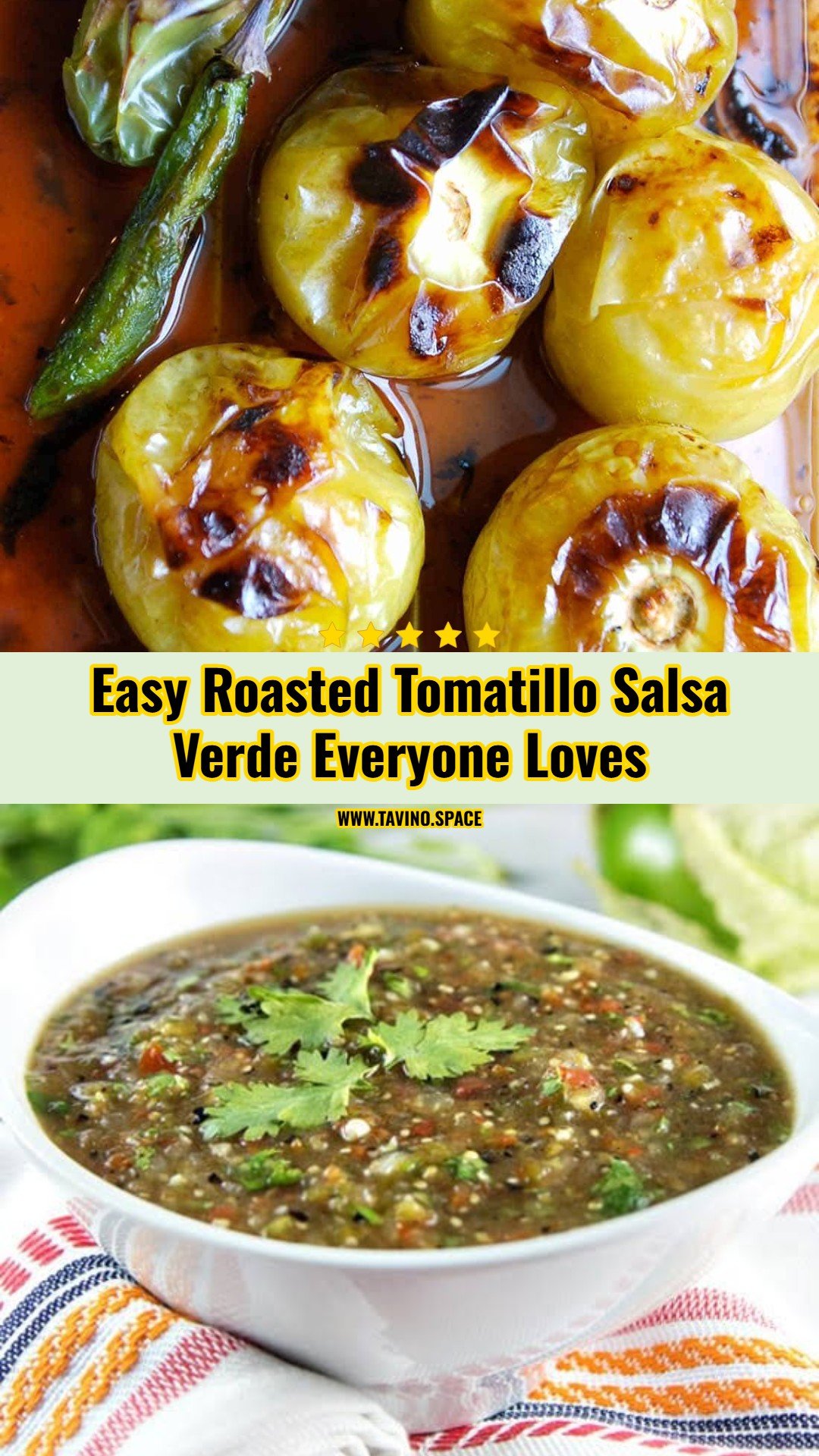 Easy Roasted Tomatillo Salsa Verde Everyone Loves