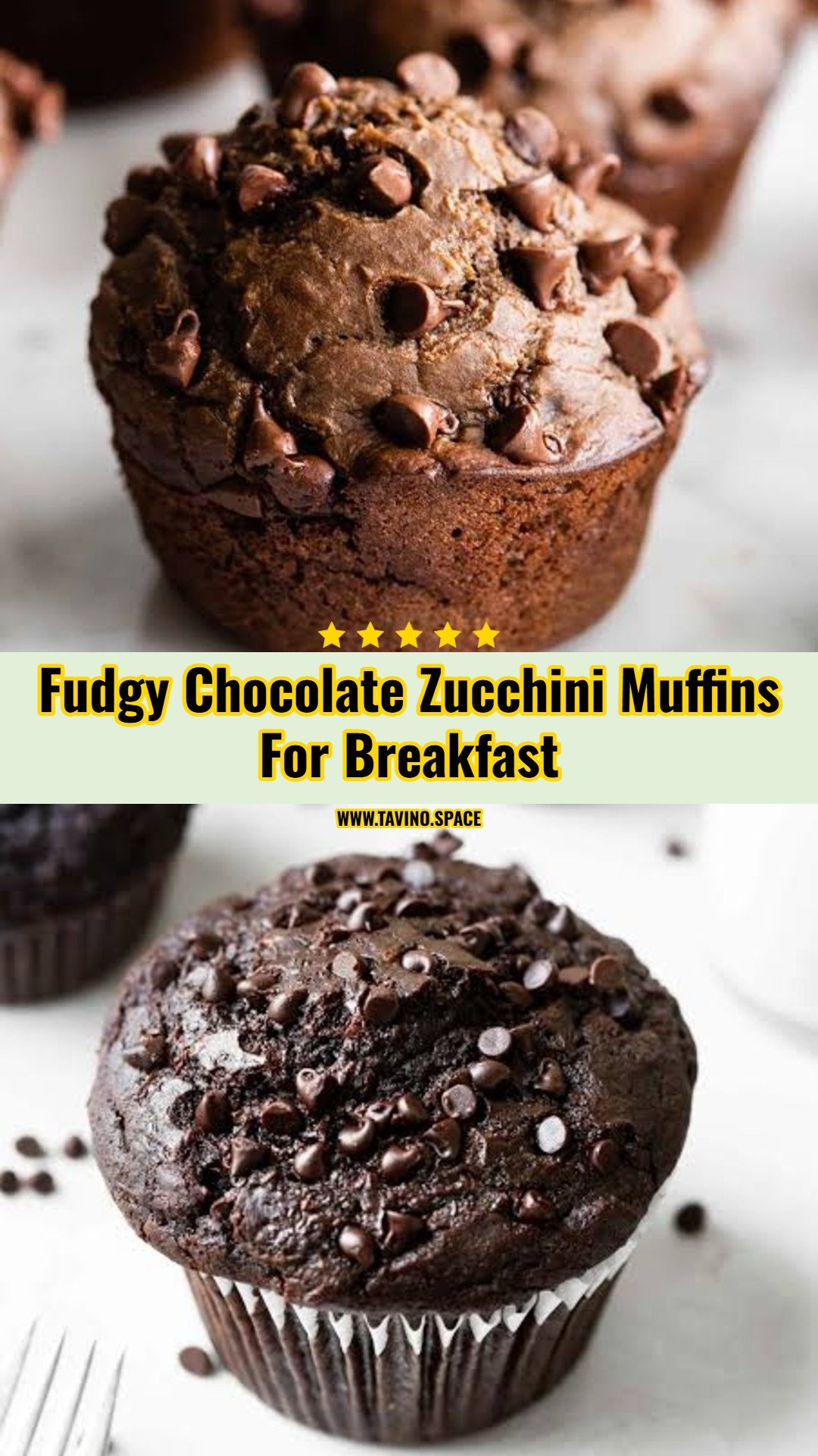 Healthy Chocolate Zucchini Muffins Everyone Loves