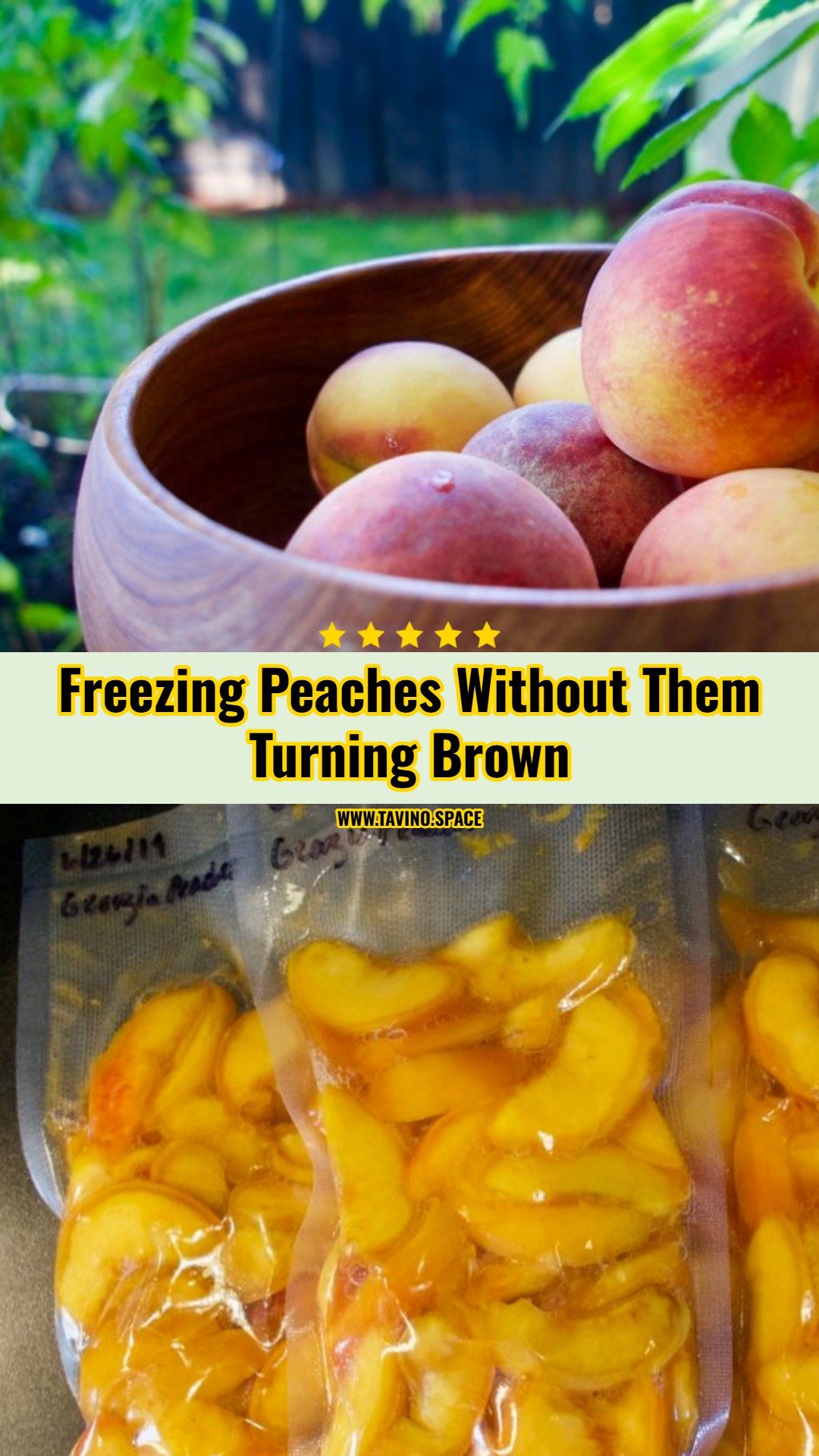 My Easy Method For Freezing Peaches
