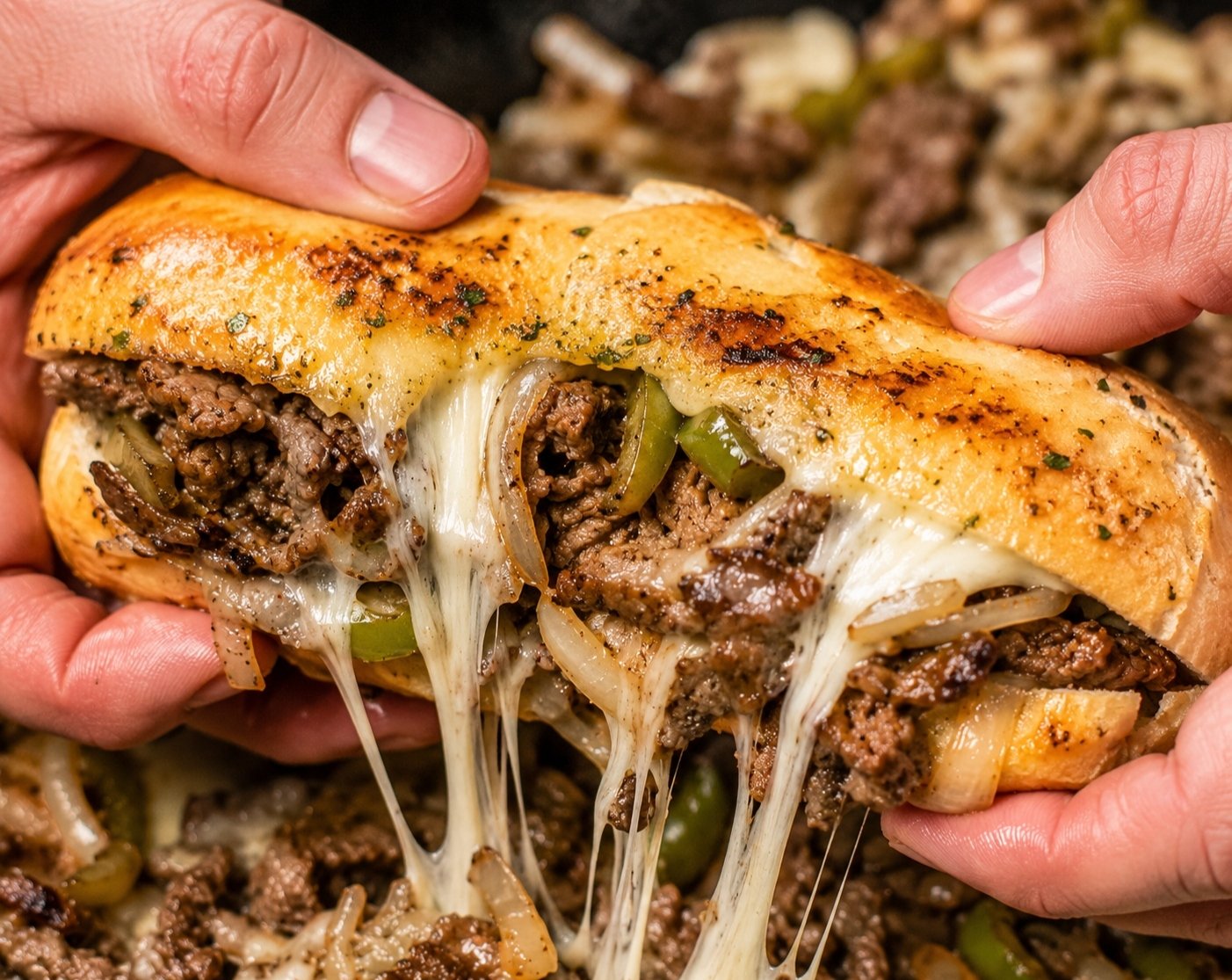 The Ultimate Philly Cheese Steak Sandwich Recipe suggested serving