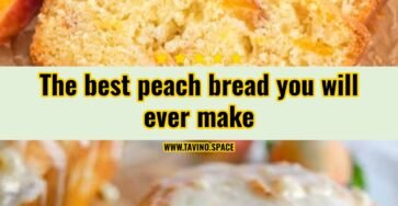 This easy peach bread recipe is perfect for summer