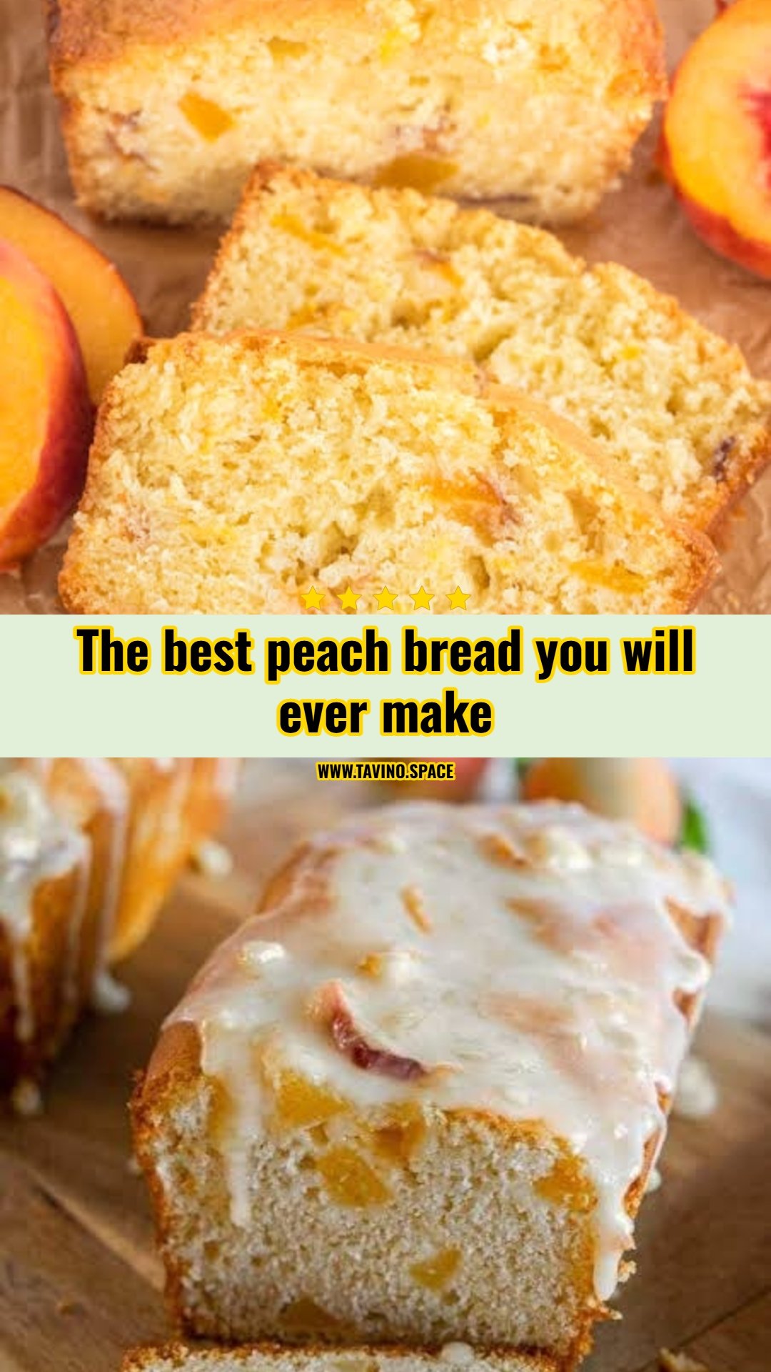 This easy peach bread recipe is perfect for summer