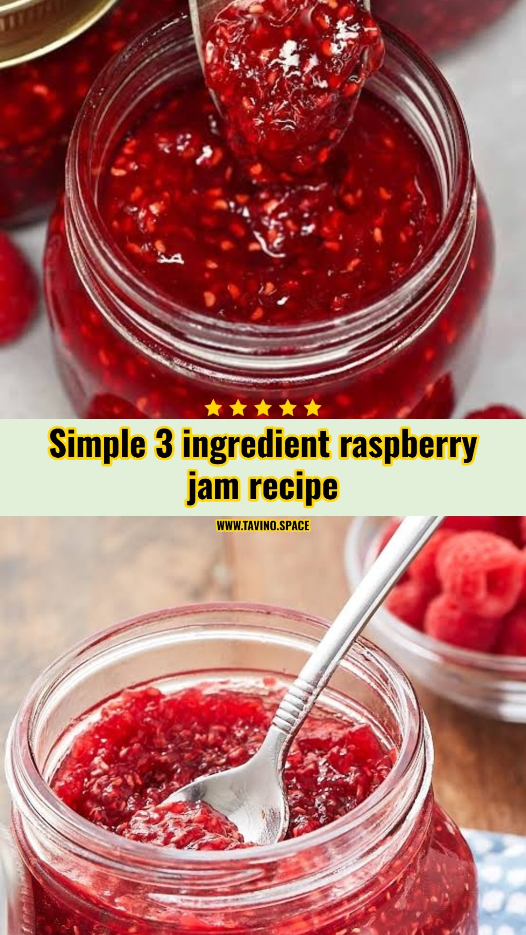 This easy raspberry jam recipe is a game changer