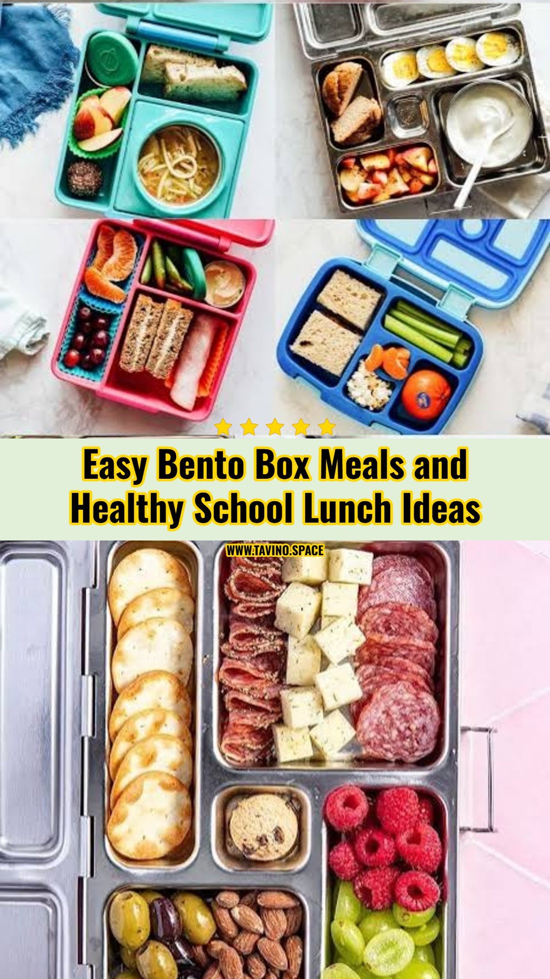Bento Box Meals and Healthy School Lunch Ideas Kids Love