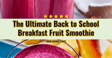 Easy Back to School Breakfast Fruit Smoothie