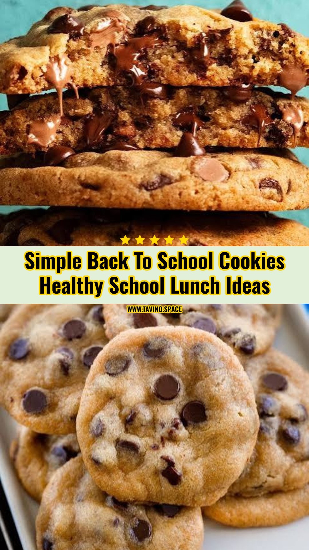 Easy Back To School Cookies Healthy School Lunch Ideas