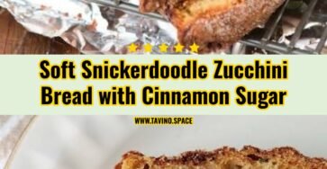 Easy Cinnamon Sugar Snickerdoodle Zucchini Bread