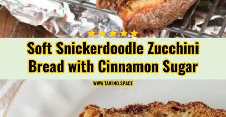 Easy Cinnamon Sugar Snickerdoodle Zucchini Bread
