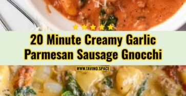 Easy Creamy Garlic Parmesan Sausage and Gnocchi