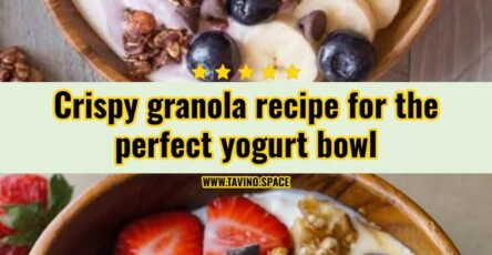 Easy homemade granola recipe for your next yogurt bowl