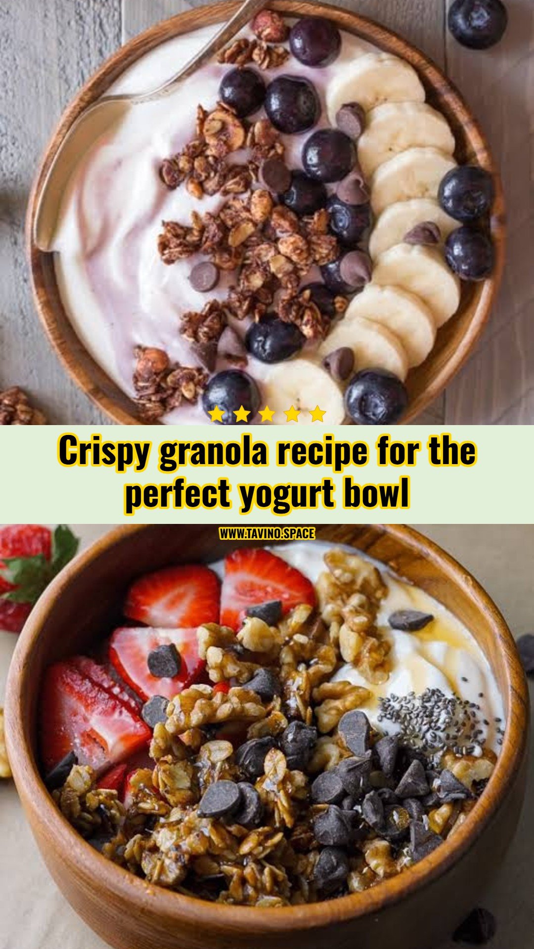 Easy homemade granola recipe for your next yogurt bowl