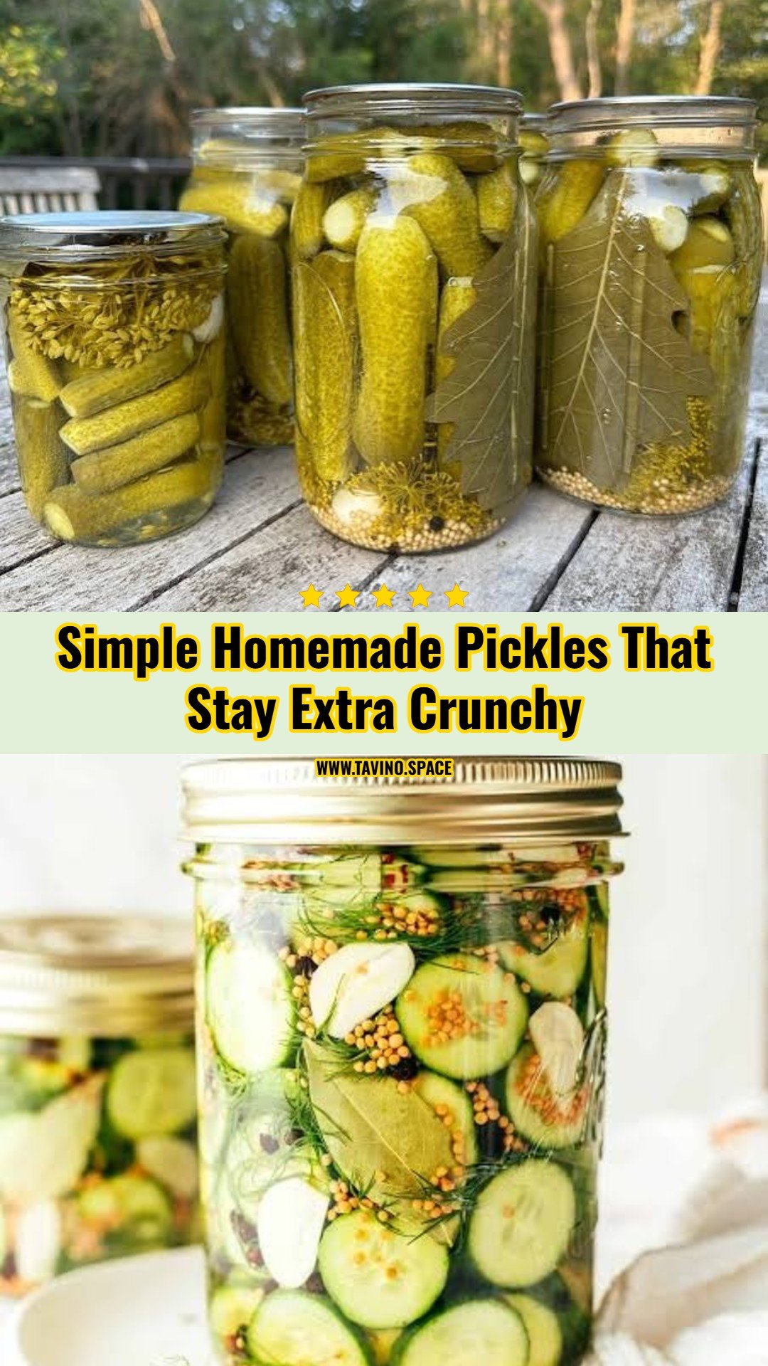 Easy Homemade Pickles You Will Make Every Year