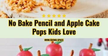 Easy No Bake Pencil and Apple Cake Pops