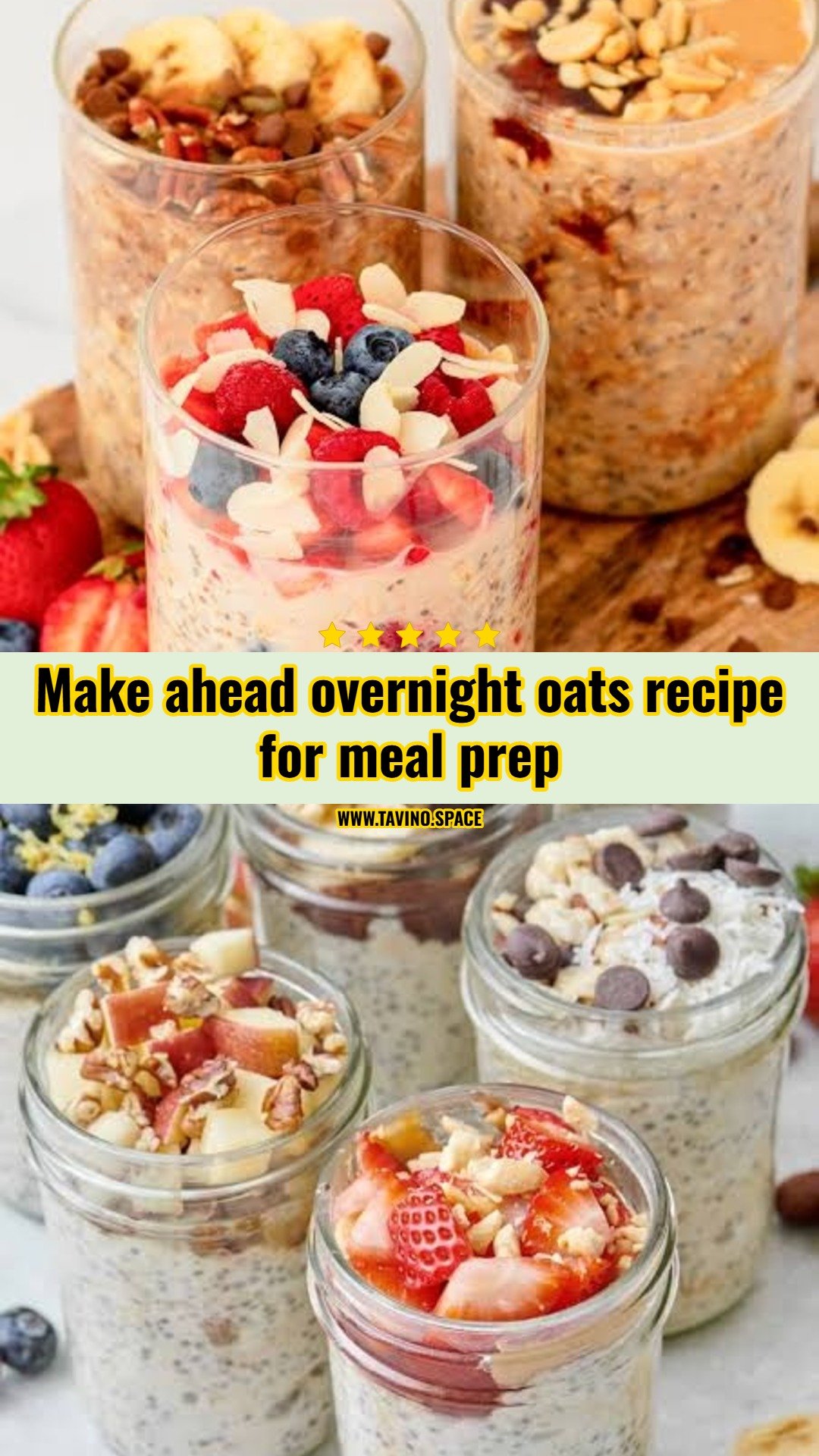 Easy overnight oats recipe for busy mornings