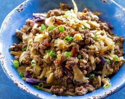 This Easy Egg Roll in a Bowl is Ready in 15 Minutes top view