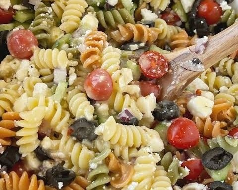 This easy italian pasta salad is the best summer side suggested serving