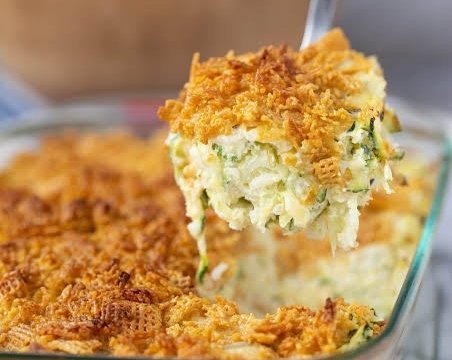 This Easy Zucchini Casserole is a Family Favorite top view
