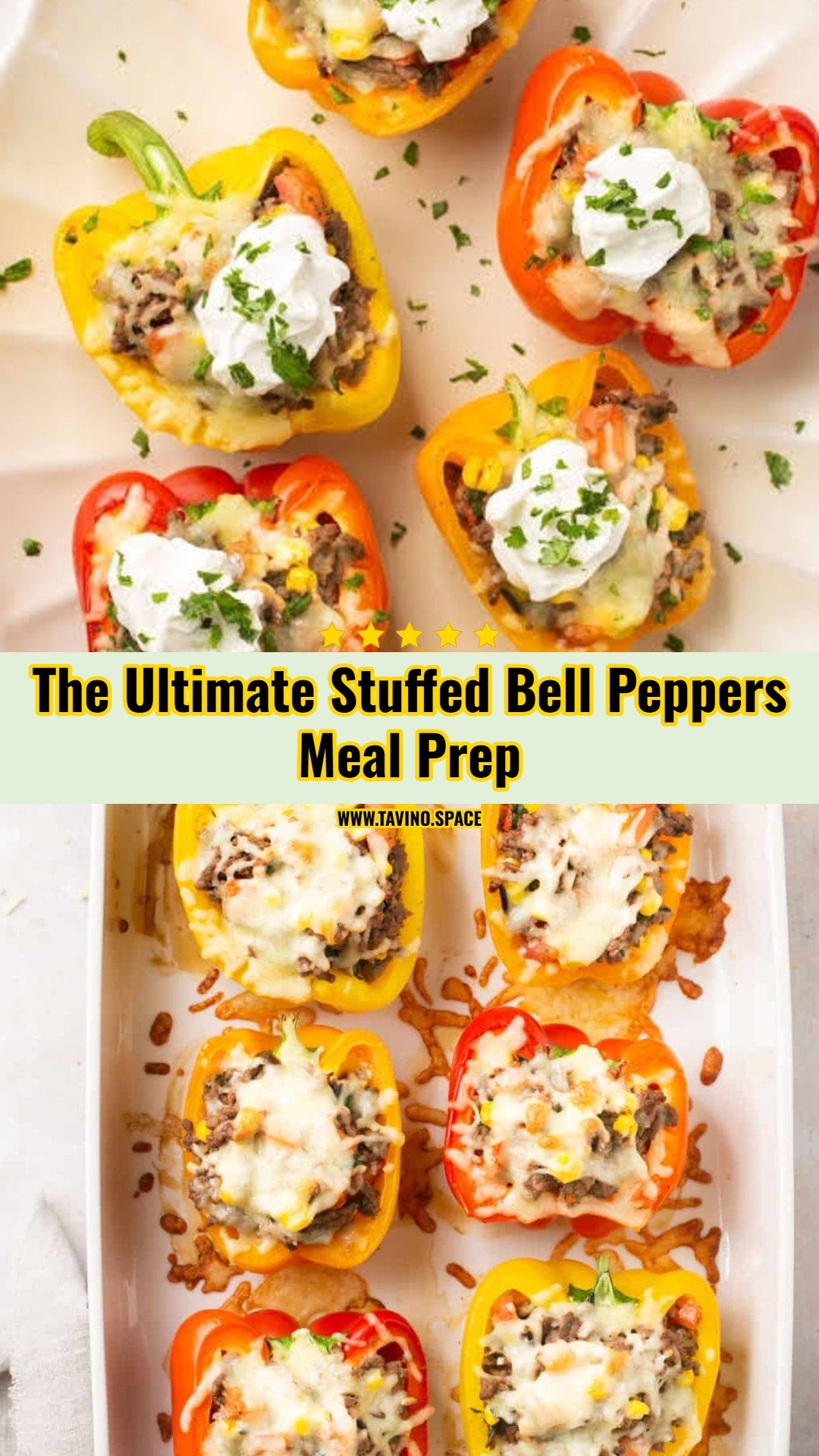 This Stuffed Bell Peppers Meal Prep Is So Good