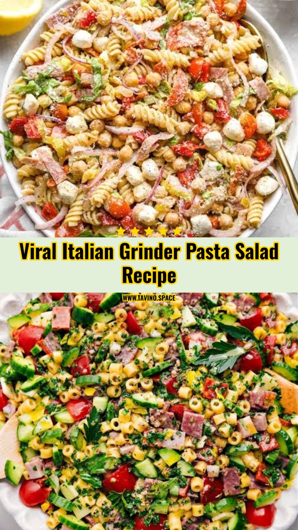 Viral Italian Grinder Pasta Salad Recipe
