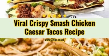 15 Minute Crispy Smash Chicken Caesar Tacos