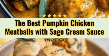 Best Creamy Pumpkin Chicken Meatballs in Sage Cream Sauce