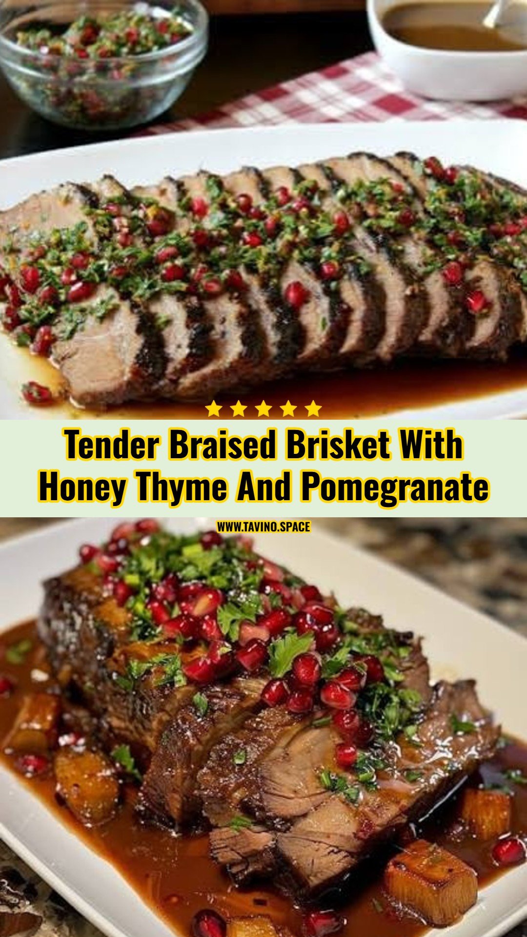 Best Honey Glazed Braised Brisket With Pomegranate