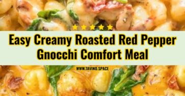 Creamy Tuscan Roasted Red Pepper Gnocchi Comfort Bowl