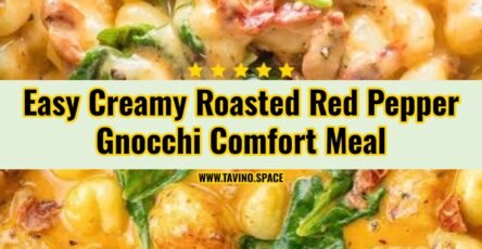 Creamy Tuscan Roasted Red Pepper Gnocchi Comfort Bowl
