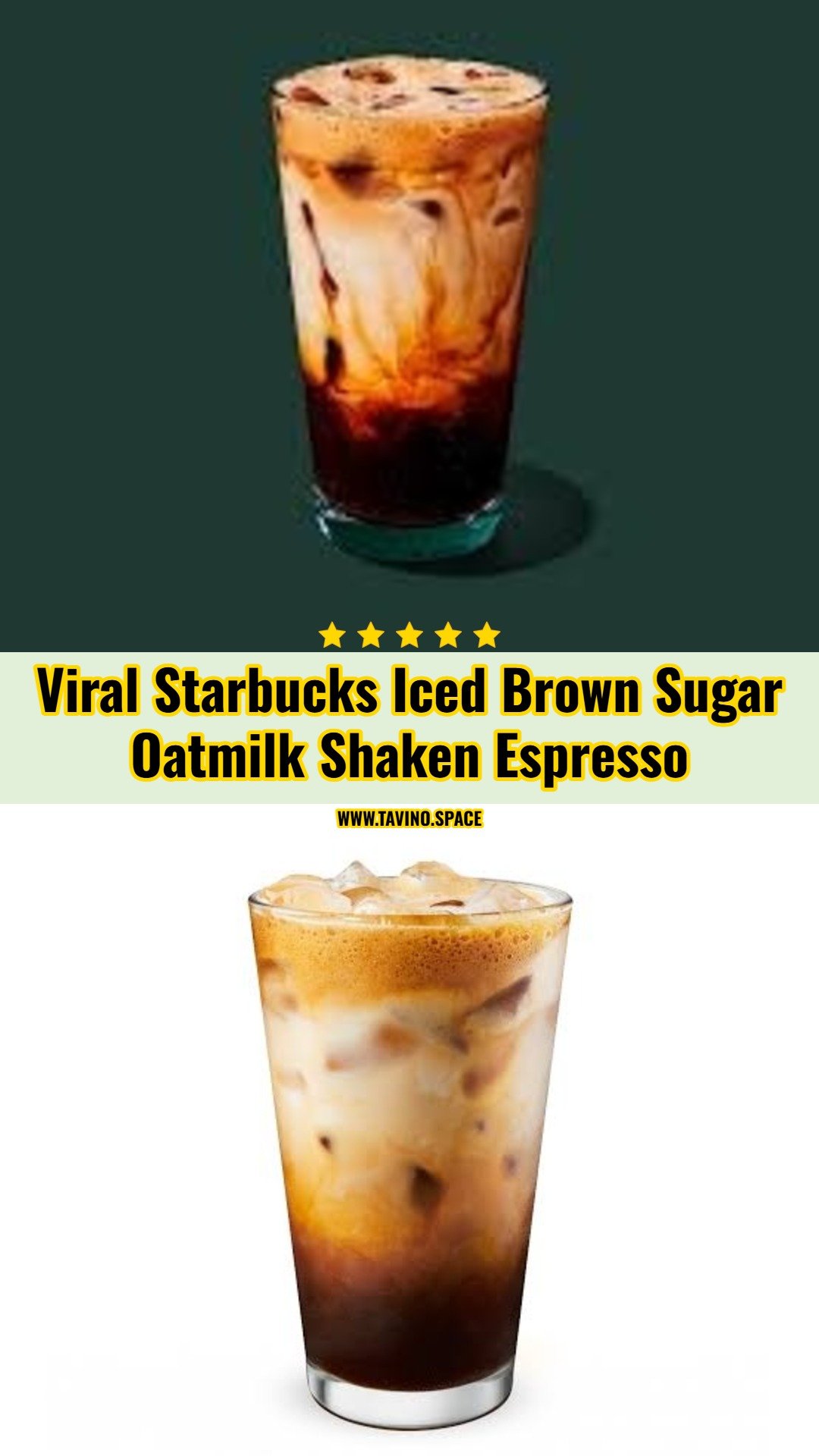 DIY Starbucks Iced Brown Sugar Oatmilk Shaken Espresso