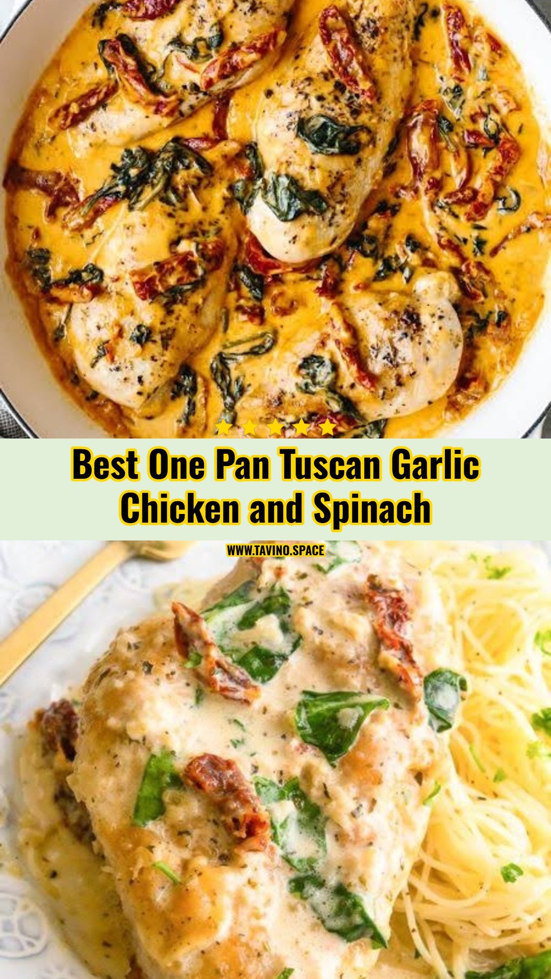 Easy Creamy Tuscan Garlic Chicken Skillet