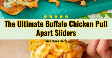 Easy Garlic Butter Buffalo Chicken Pull Apart Sliders