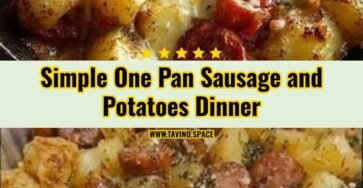Easy One Pan Cheesy Garlic Butter Sausage and Potatoes