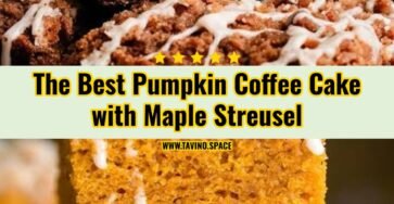 Easy Pumpkin Coffee Cake with Maple Pecan Streusel