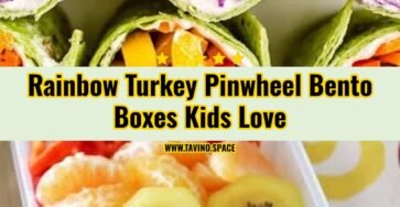 Easy Rainbow Turkey Pinwheel Bento Boxes