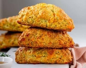 Easy Zucchini Cheddar Scones You Will Love top view