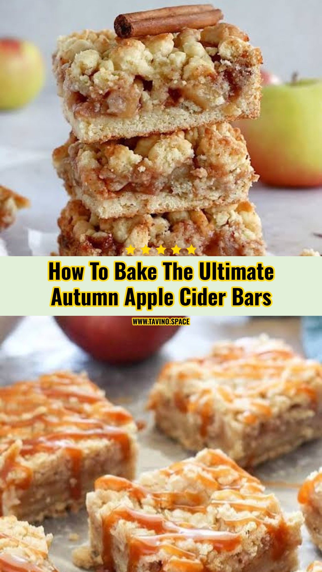Salted Caramel Apple Cider Crumble Bars Are Magic