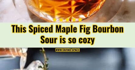 Spiced Maple Fig Bourbon Sour is the best fall drink