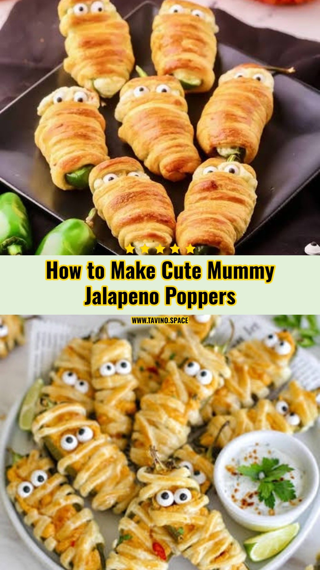 Spooky Mummy Jalapeno Poppers for Your Halloween Party