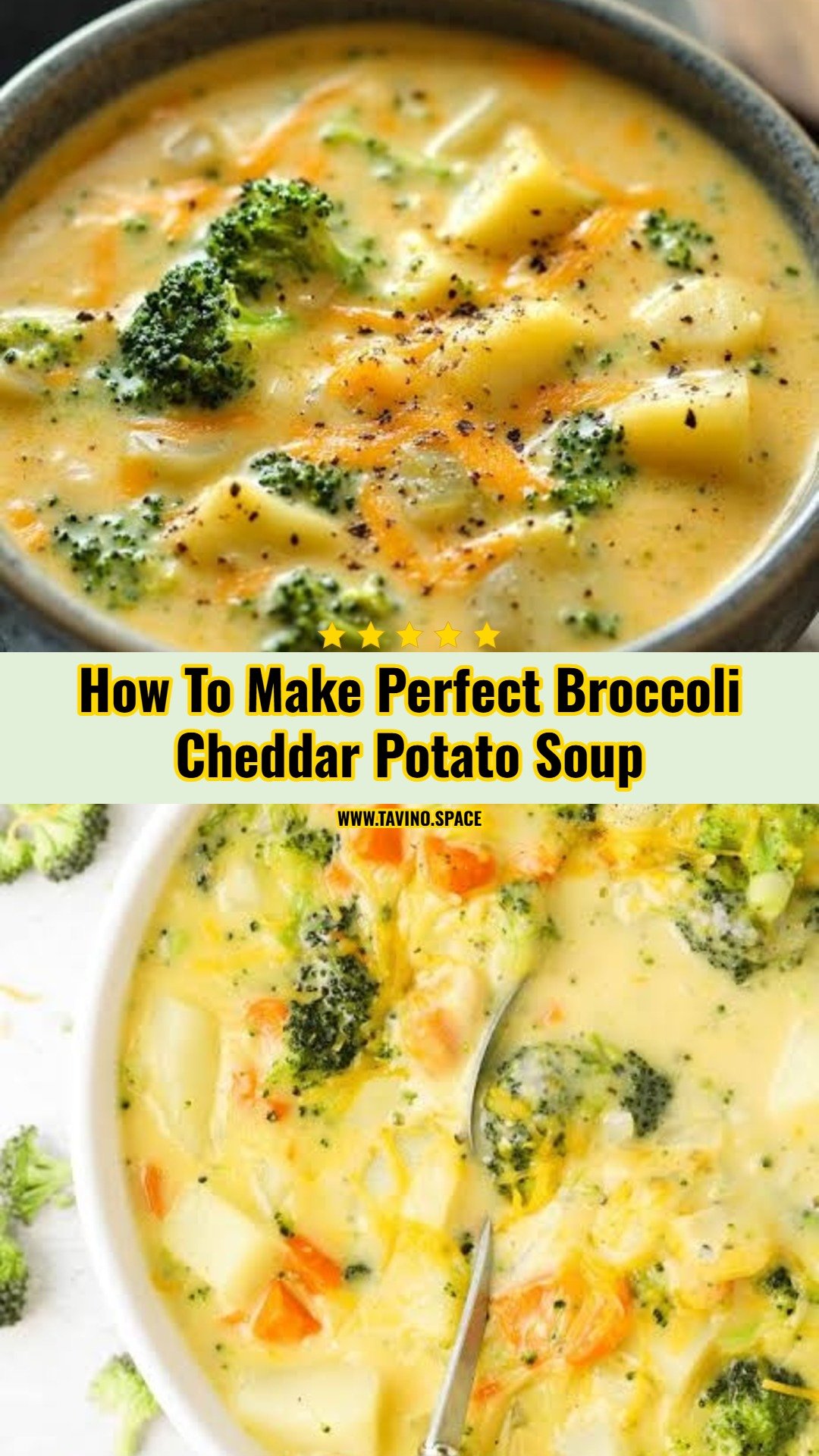 The Best Broccoli Cheddar Potato Soup Recipe Ever