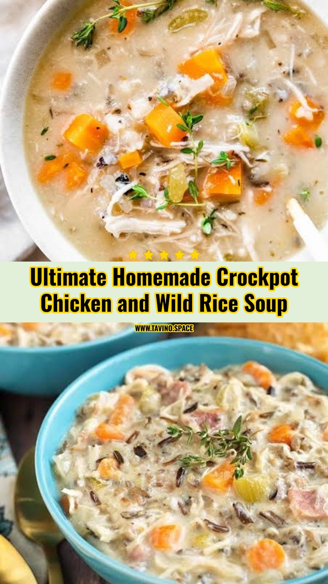 The Best Crockpot Chicken and Wild Rice Soup Recipe Ever