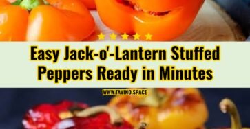 The Best Jack-o'-Lantern Stuffed Peppers Recipe Ever