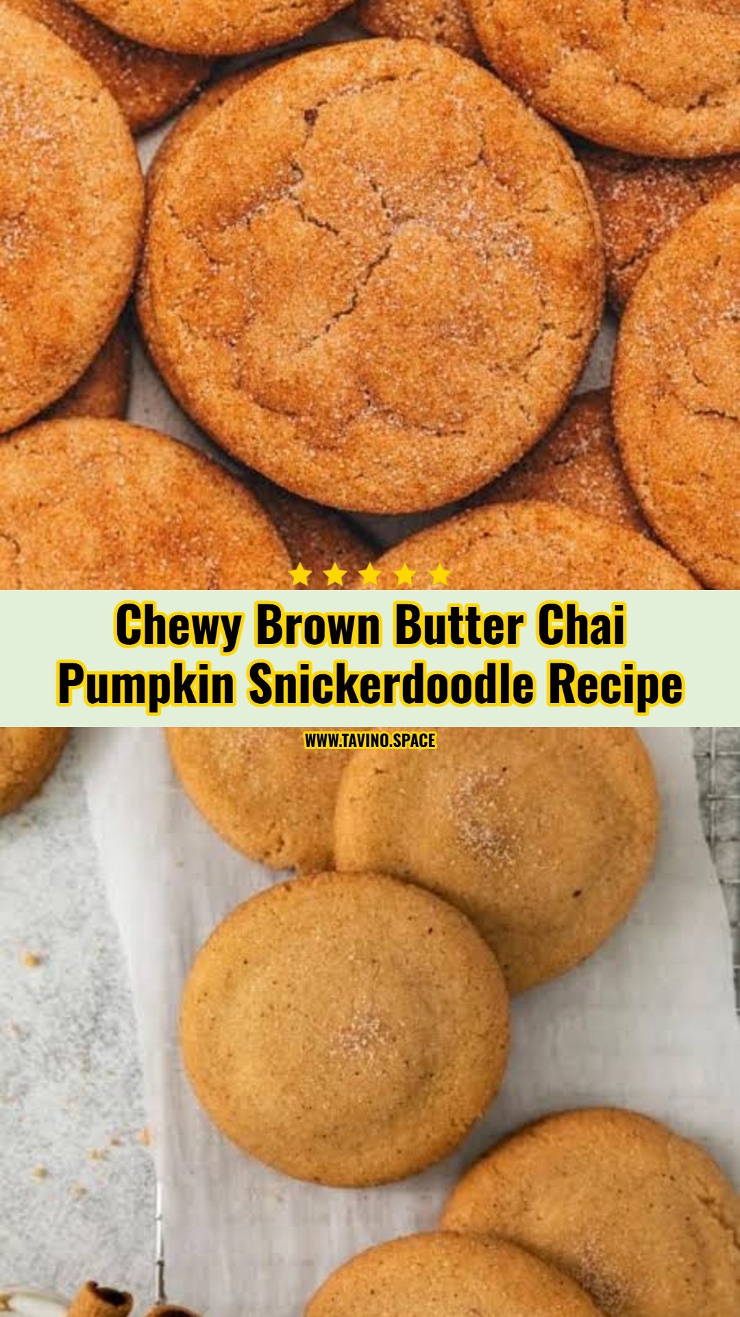 The Ultimate Brown Butter Chai Pumpkin Snickerdoodles