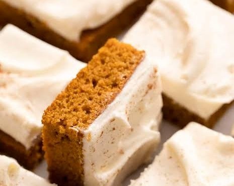 These Viral Pillow Soft Pumpkin Bars Are Next Level top view