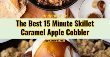 Viral 15 Minute Skillet Caramel Apple Cobbler Hack