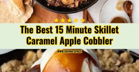 Viral 15 Minute Skillet Caramel Apple Cobbler Hack