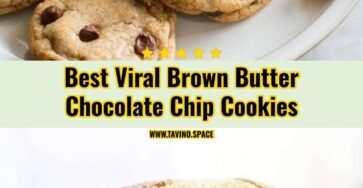 Viral Bakery Style Brown Butter Chocolate Chip Cookies