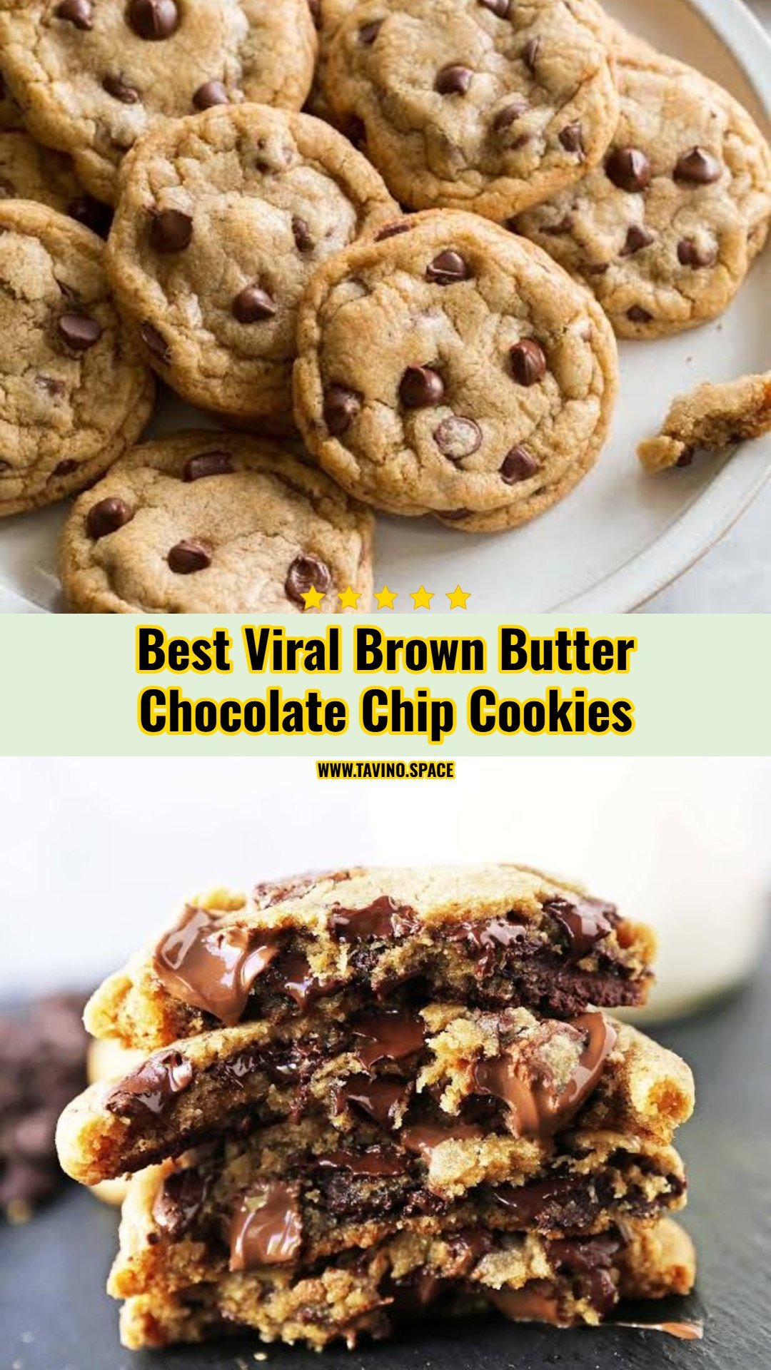 Viral Bakery Style Brown Butter Chocolate Chip Cookies